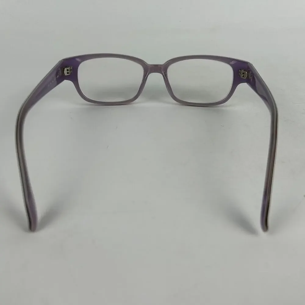 Vivid 7005 Eyeglasses Womens Burgundy Blue Plastic Round Full Rim 49 17 145‎